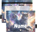 Custom Unicorn Cat with Wings Pencil Pouch by BOENLE-WELCOMEYOURCOMING