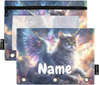 Custom Unicorn Cat with Wings Pencil Pouch by BOENLE-WELCOMEYOURCOMING