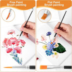 AROIC Small Paint Brushes Bulk, Acrylic Paint Brush Kits - Image 5