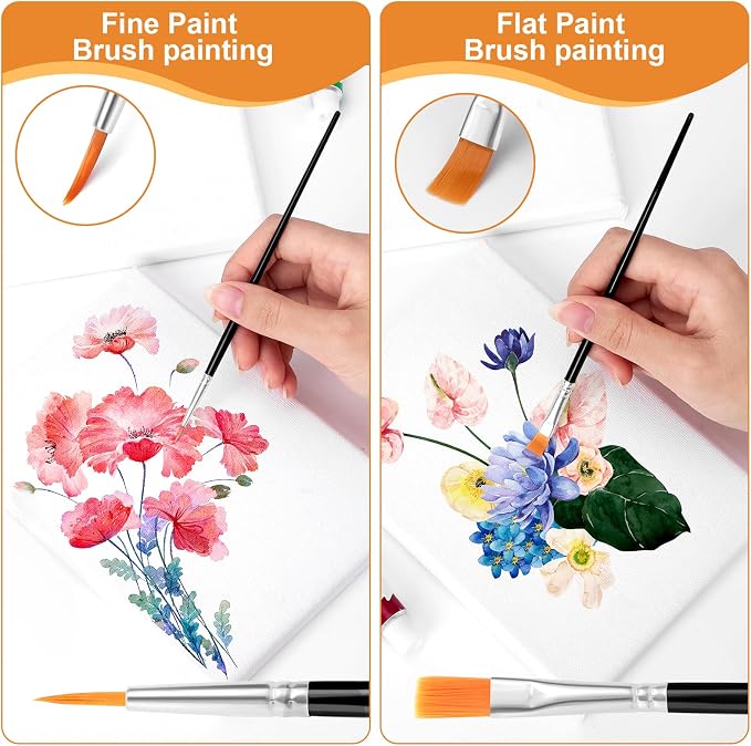 AROIC Small Paint Brushes Bulk, Acrylic Paint Brush Kits - Image 5