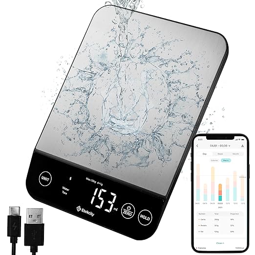 Etekcity 22lb Food Nutrition Scale, Smart Calorie Calculator, Waterproof by Etekcity