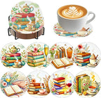 Benjenes 8 PCS Diamond Art Coasters Kits Book Diamond Painting Coaster | by Benjenes