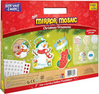 Imagimake Mirror Mosaic Christmas Kids Art Set | DIY Craft Kit | Foil Stickers - Image 8
