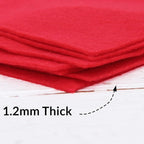 Threadart Red Premium Felt Sheets - Image 3