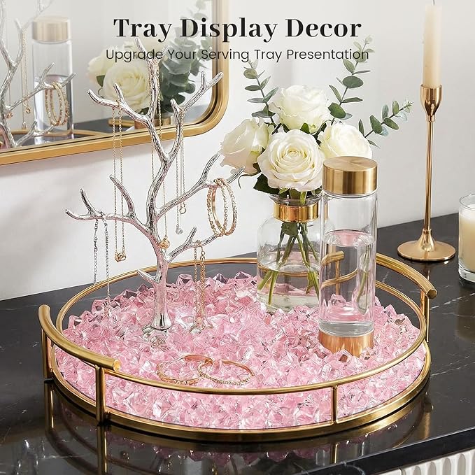 DomeStar Pink Fake Ice, Plastic Crystals Gems, Vase Fillers DIY Craft Makeup - Image 5