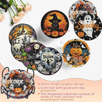 8 PCS Halloween Diamond Art Coasters Kits Diamond Painting Coaster | Diamond - Image 4