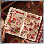555Pcs Flower Stickers Journal Vintage Scrapbook Floral Plant Sticker | Flower - Image 5