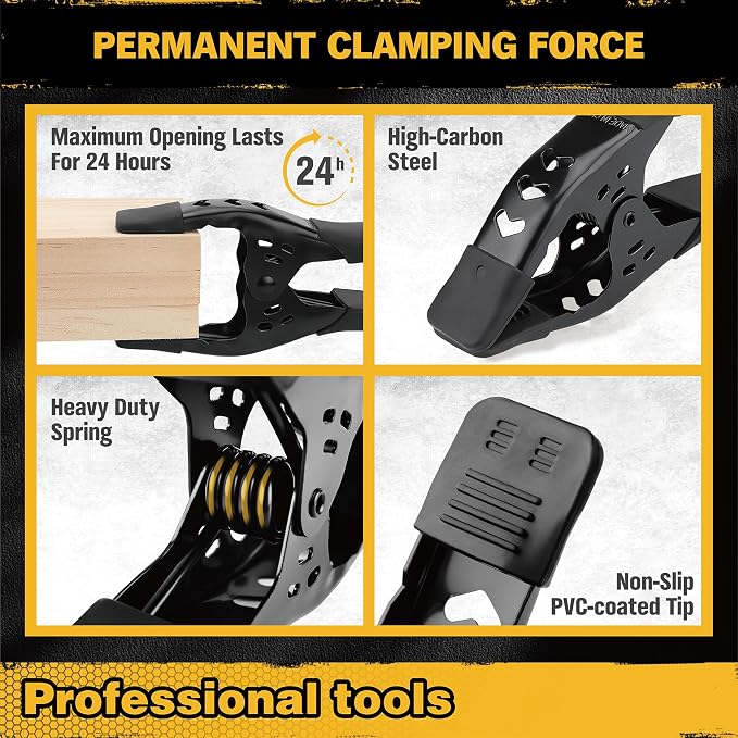 8-Piece Bar Clamps for Woodworking - Image 5