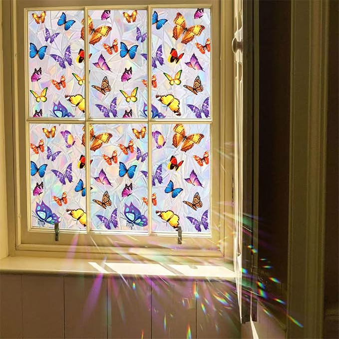 Butterfly Design Stained Glass Window Film - Image 6