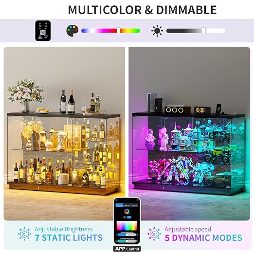 HNEBC 5-Tier Lockable Display Cabinet - - Image 3