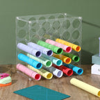 2-Pack 25 Holes Rack Vinyl Holder Acrylic Vinyl Roll Storage - Image 3