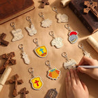 RattanView 24 Pcs Armor of God Crafts Color Your Own Keychains DIY Craft Wooden - Image 4