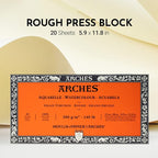 Arches Watercolor Paper Block, 5.9" x 11.8", 140 pound - Image 2