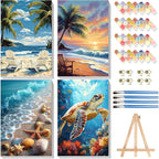 4 Pack Paint by Numbers for Adults by xackcme
