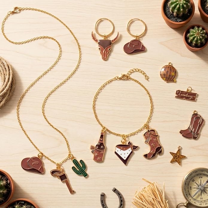 Western Cowgirl Charms Pendants - Image 3