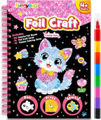 FUNNYB&G Foil Art Craft Kit for Girls 4-10 Years Old: Mess-Free & No-Glue by FUNNYBG