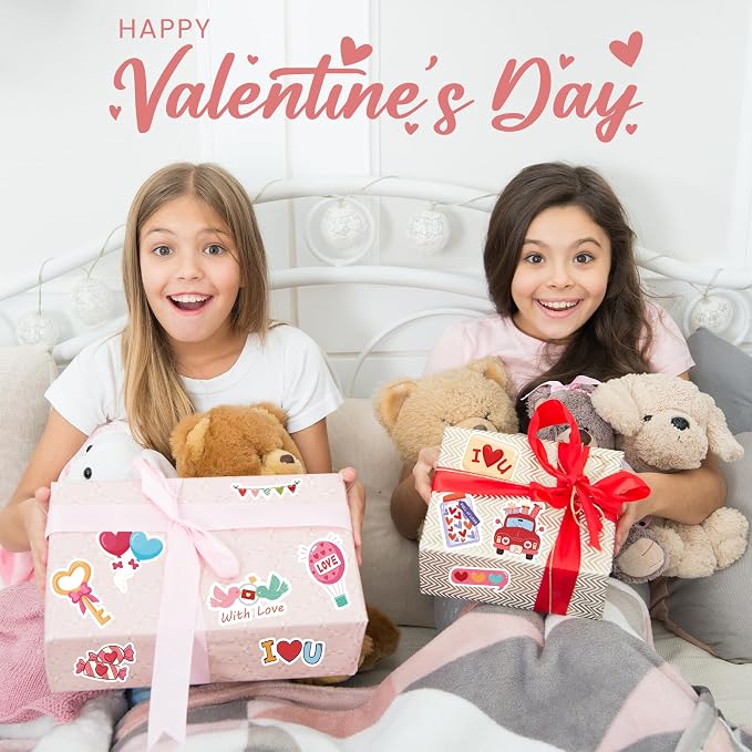 Valentines Party Favors | 100 PCS Valentines Stickers - Image 4