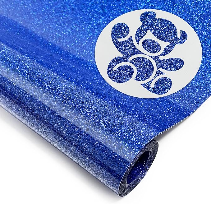 DUEUIOE Blue Glitter HTV Heat Transfer Vinyl Roll by Unknown