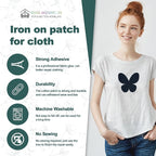 Iron on Patches for Clothes, 8 Pieces Patches for Cloth, 100% Cotton Fabric - Image 2