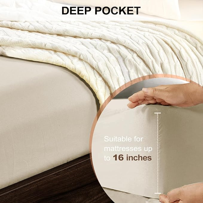 FreshCulture California King Fitted Sheet Only - Image 4