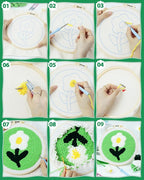 FIVEIZERO Punch Needle Kit for Beginners, Yarn Punch Needle Art Craft Kit for - Image 4