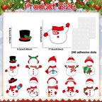 60pcs Christmas Theme Cutouts Snowman Bulletin Board Decorations Xmas Snowman - Image 2