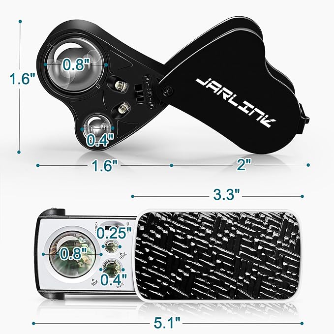 JARLINK 3 Pack Jewelers Loupe - Image 7