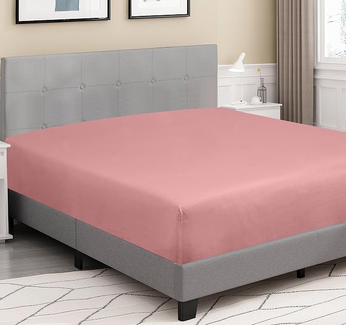 ROYALE LINENS 300 Thread Count 100% Long Staple Combed Cotton Fitted Sheet King - Image 4