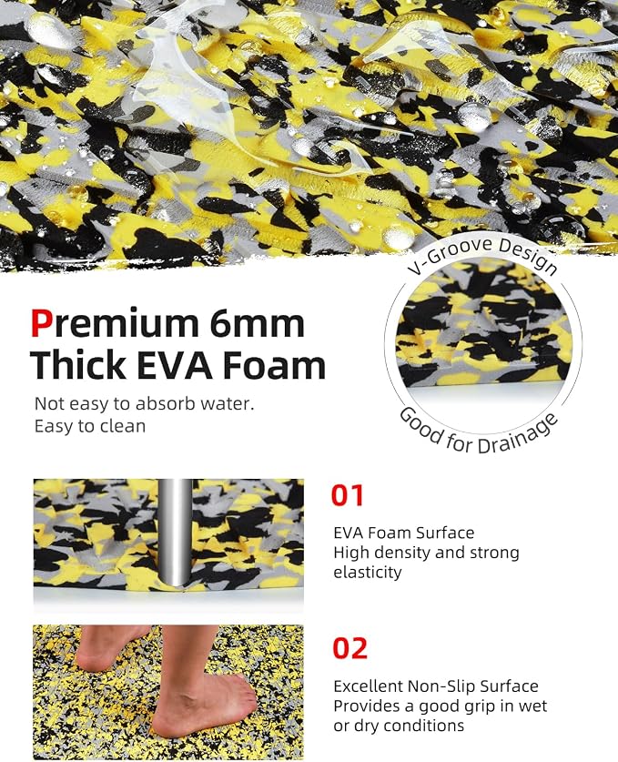 Abahub EVA Foam Boat Flooring Self-Adhesive Decking Surfboard Traction Pad | - Image 3