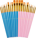 Paint Brushes Set, Oil Watercolor Acrylic Paint Brush, Artist Paintbrushes by TumblerHome