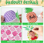 gisgfim 80Pcs Summer Cutouts Pineapple Decoration Bulletin Board Luau Tropical - Image 3