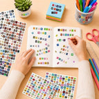 3912 Pcs Letter Stickers for Scrapbook Supplies, Vintage Alphabet Stickers | 36 - Image 6