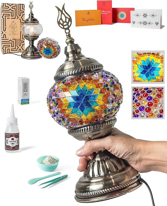 Ottoman Mosaics Turkish Mosaic Lamp Kit | DIY Art & Craft Project by Unknown