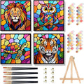 cviokrdu 4 Pack Paint by Numbers Kit by cviokrdu