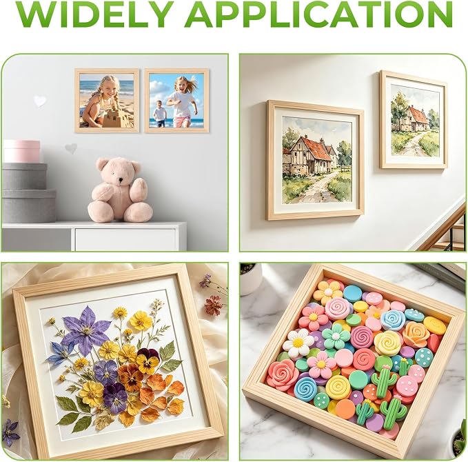 FSWCCK 5 Pack 9 x 9 inch Wood Panel Boards, Unfinished Wood Canvas Panels - Image 4