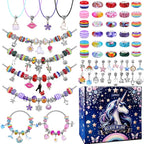 AIPRIDY Charm Bracelet Making Kit, Unicorn Mermaid Crafts Gifts Set Can by AIPRIDY