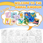 CONDA 12 Pcs Pre Drawn Canvas to Paint 6x6 Inch, Animal Pre Printed Canvas - Image 3