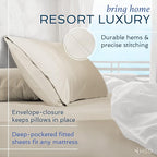 Hotel Sheets Direct 4 Piece Bed Sheet Set King Size, 100% Viscose Derived from - Image 4