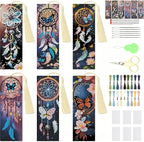 NEGEKFKX 6 Pcs Dreamcatcher Cross Stitch Bookmark Kit by NEGEKFKX