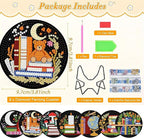 Clendo 8 Pcs 5D Book Diamond Art Coasters Kits - Image 4
