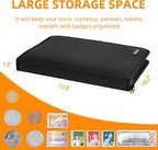 400 Pockets Fireproof Coin Collection Book &36 Paper Money Organizer Binder | - Image 5