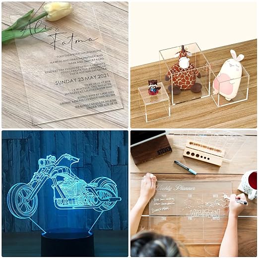 KAITELA Pack of 10 Clear Acrylic Sheets 12" x 16" Cast Plexiglass Panel 1/8" - Image 7