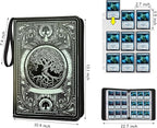 9 Pocket Card Binder, Trading Card Binder Premium 720 Double PU Card Collection - Image 2