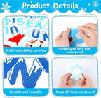 Winter Bulletin Board Decorations Snowflake Snowman Cutouts DIY Photo Craft We - Image 4