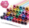30 Pack Glitter HTV Vinyl 12" x 3FT Heat Transfer Iron On Vinyl Bundle | 30 by Oleitodh