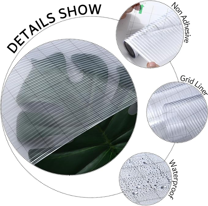 VELIMAX Reeded Glass Privacy Film, Frosted Window Vinyl, 3D Decorative Window - Image 7