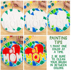 Creative Roots Paint Your Own #1 MOM Stepping Stone, Craft Kits - Image 7