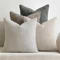 MIULEE Pack of 4 Couch Throw Pillow Covers 22x22 Inch Neutral Soft Decorative by MIULEE
