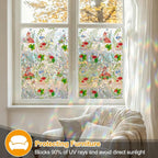 Countewol Privacy Window Films Stain Glass Cling No Glue Anti-UV Window Sticker - Image 5