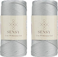 Sensy Premium 2 Pack of 2mm 251 Yards Polyester Rope 100% Polypropylene Cord by SSENSY